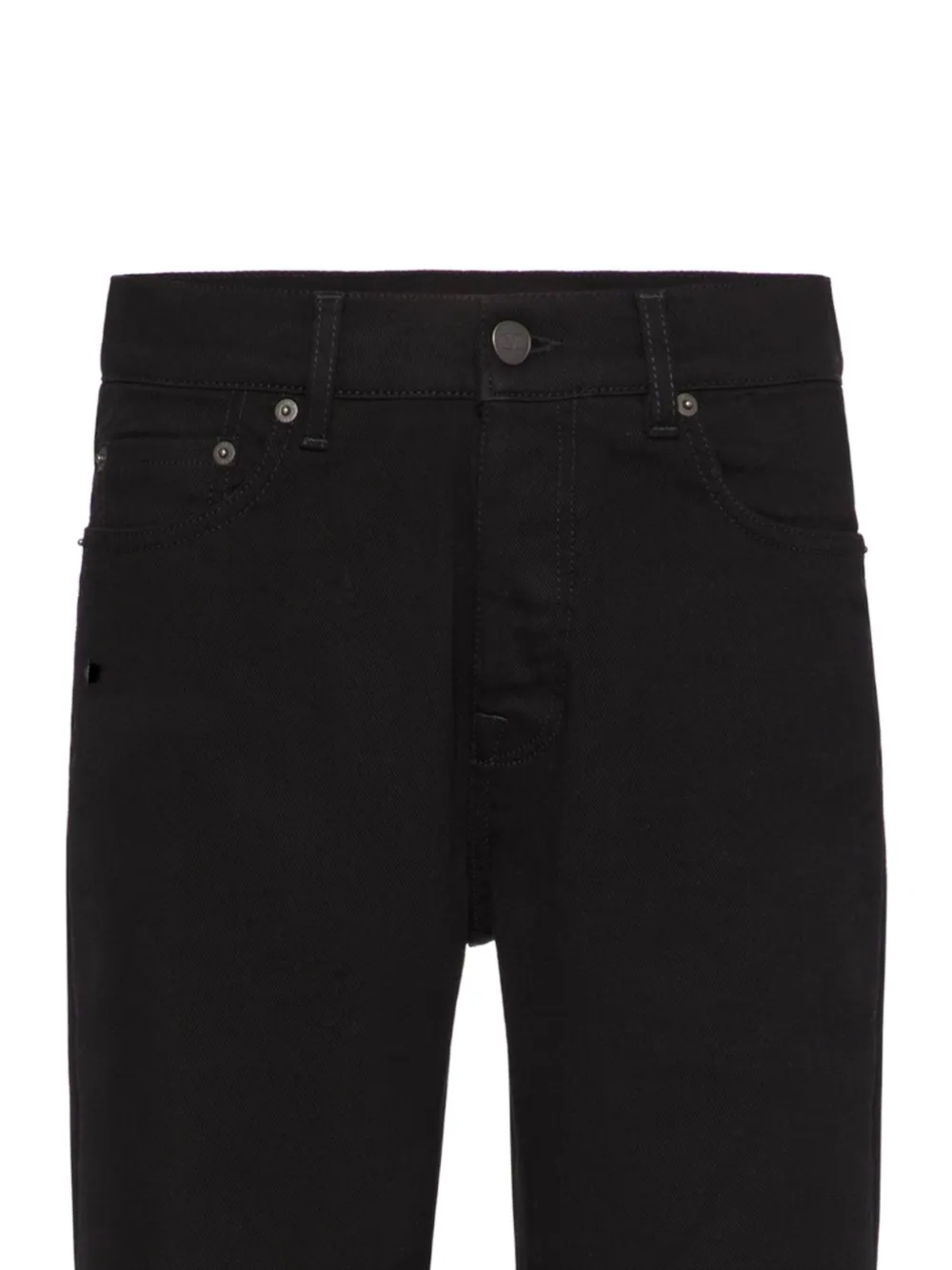  Valentino Garavani Dunkle Slim Fit Jeans   Schwarz 