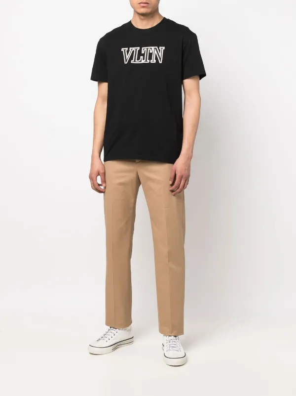 Valentino Garavani VLTN logo-embroidered T-shirt - Farfetch