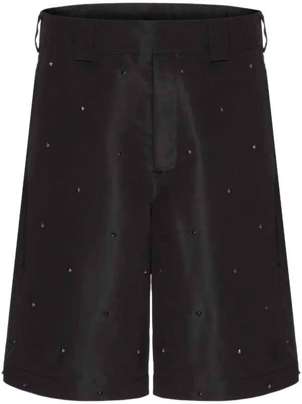 Valentino Garavani ロックスタッズ ショートパンツ | ブラック