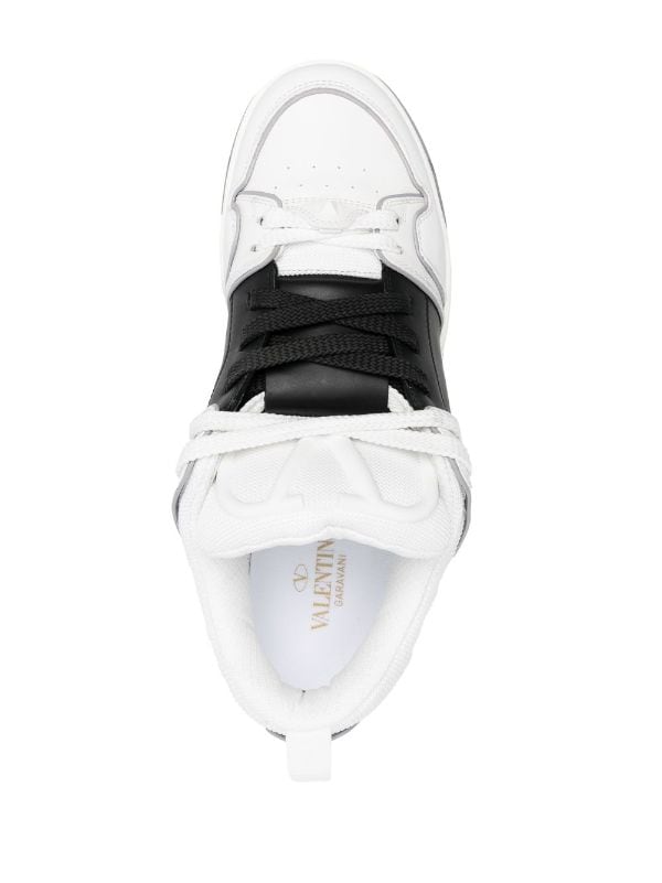 Open Skate Leather Sneakers in White - Valentino Garavani
