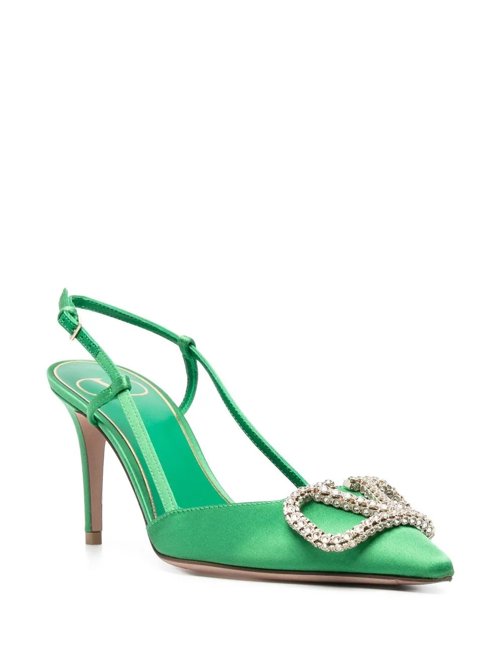 Valentino Garavani VLogo slingback pumps - Groen