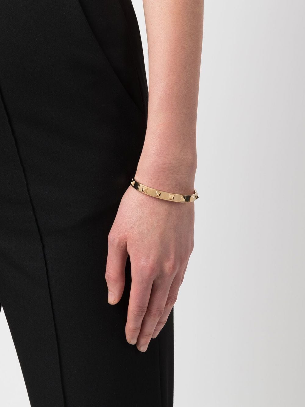 Valentino Garavani Armband verfraaid met Rockstud - Goud