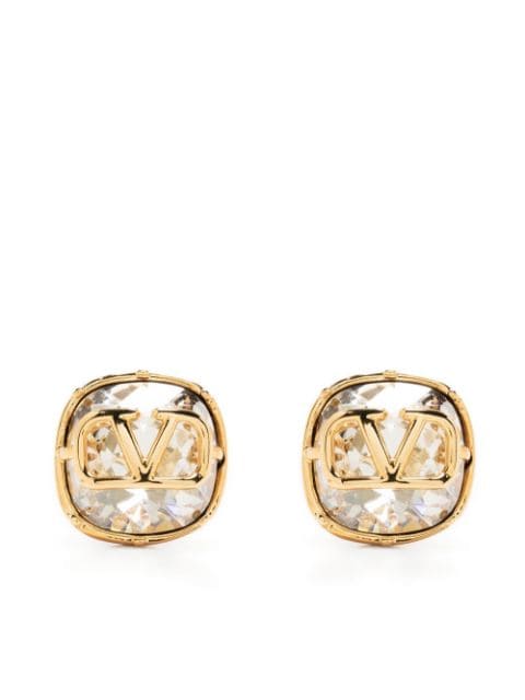 Valentino Garavani VLOGO crystal stud earrings