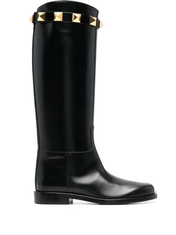 valentino rockstud rain boots