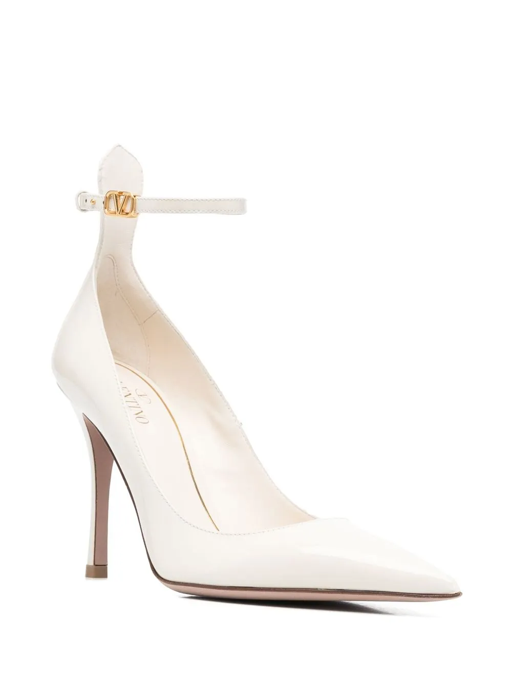 Valentino Garavani 100mm Tan-Go leather pumps | Heeled Pumps | Image 2