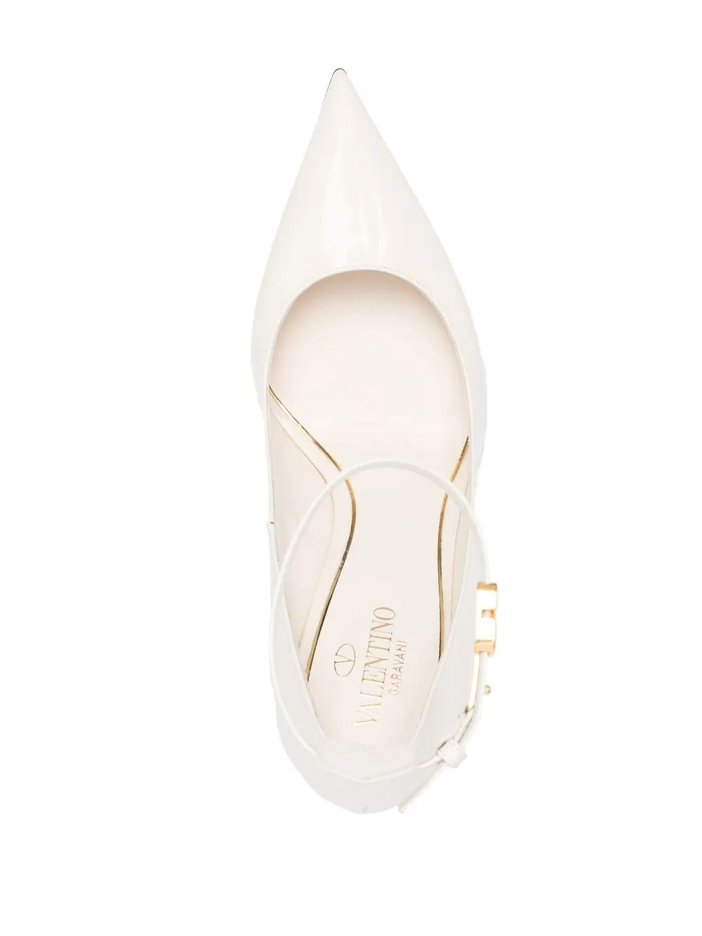 Valentino 105mm Pointed-toe Stiletto Heels In White