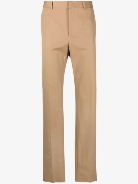 Valentino Garavani pressed-crease cotton chinos