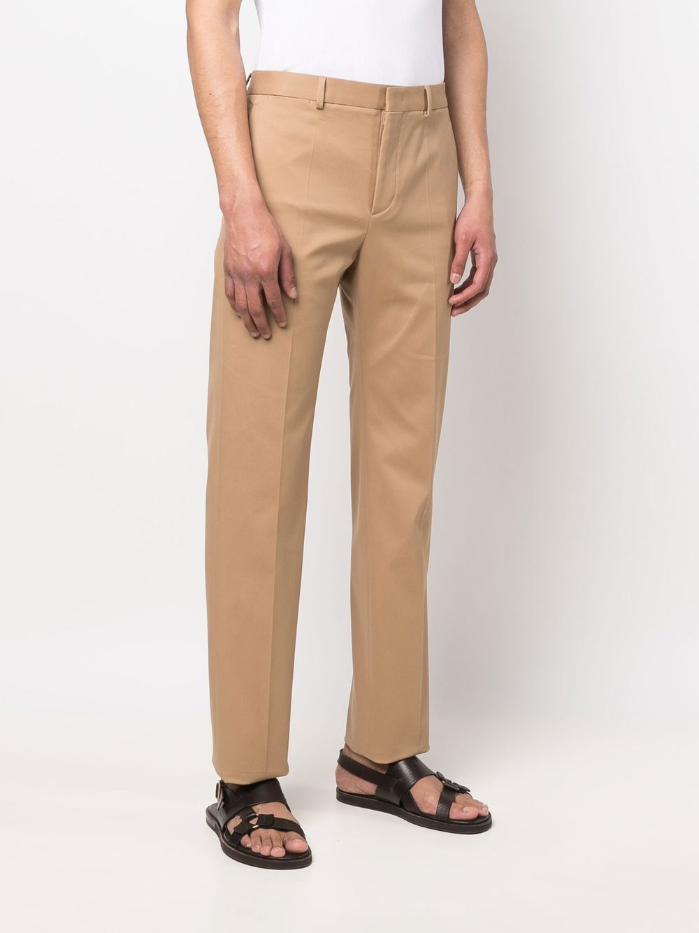 Pressed-crease Cotton Chinos In Nude & Neutrals | ModeSens