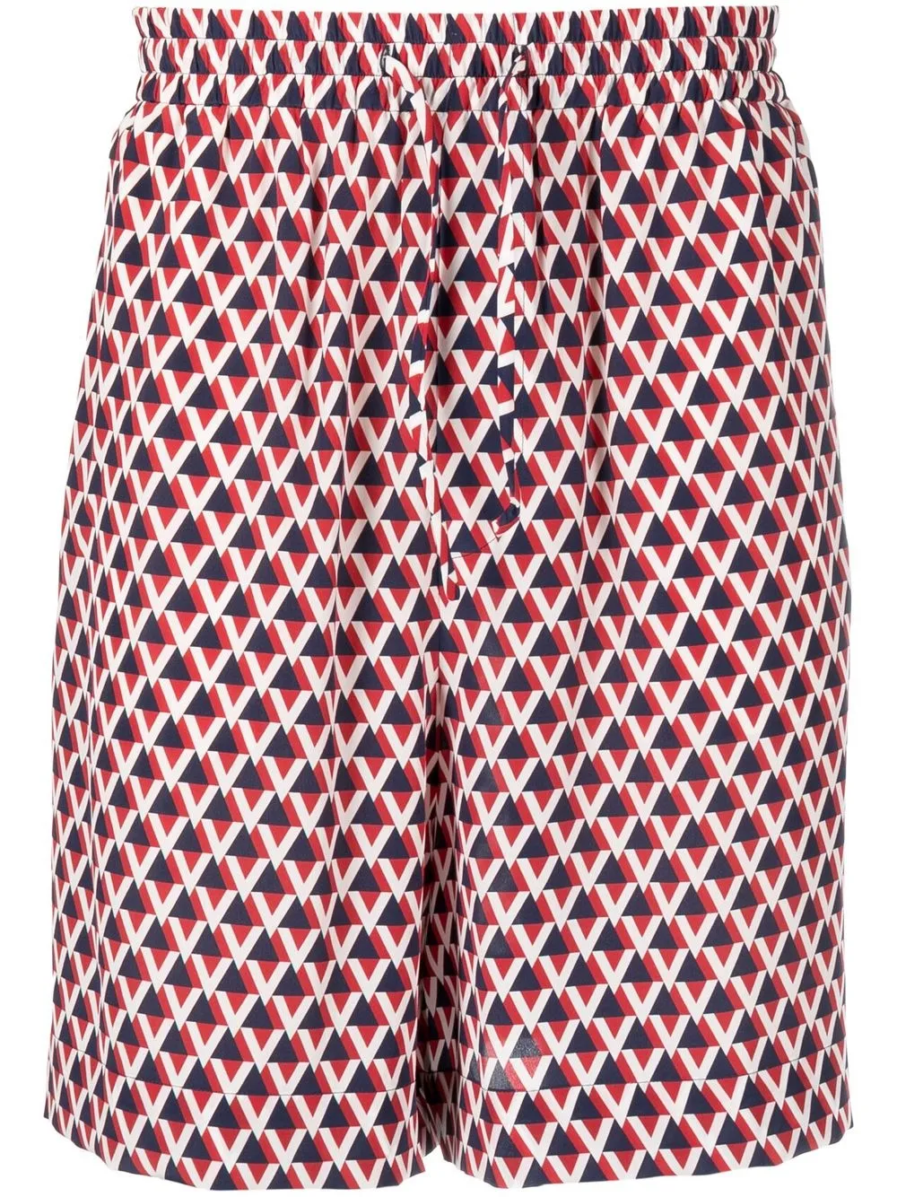 

Valentino shorts deportivos con estampado geométrico - Rojo