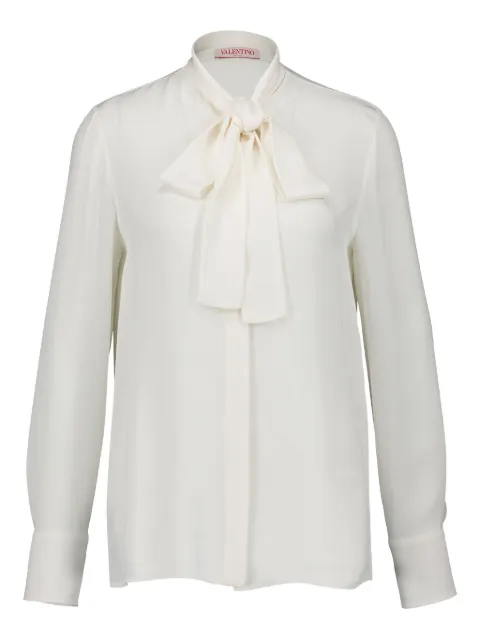 Valentino Garavani blusa de seda georgette