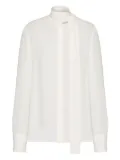 Valentino Garavani georgette silk top - White