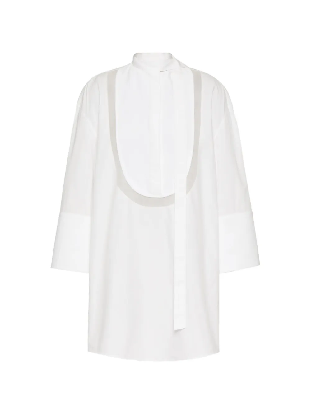 Valentino Garavani side neck tie-fastening blouse – White
