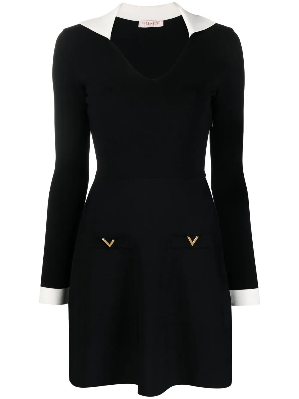 

Valentino vestido corto tejido - Negro