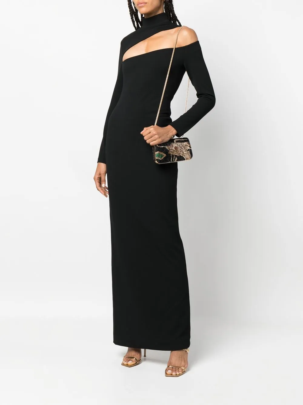 Valentino Garavani Rockstud clutch - Zwart