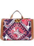 Valentino Garavani VLogo Signature bandana-print tote bag - Blue