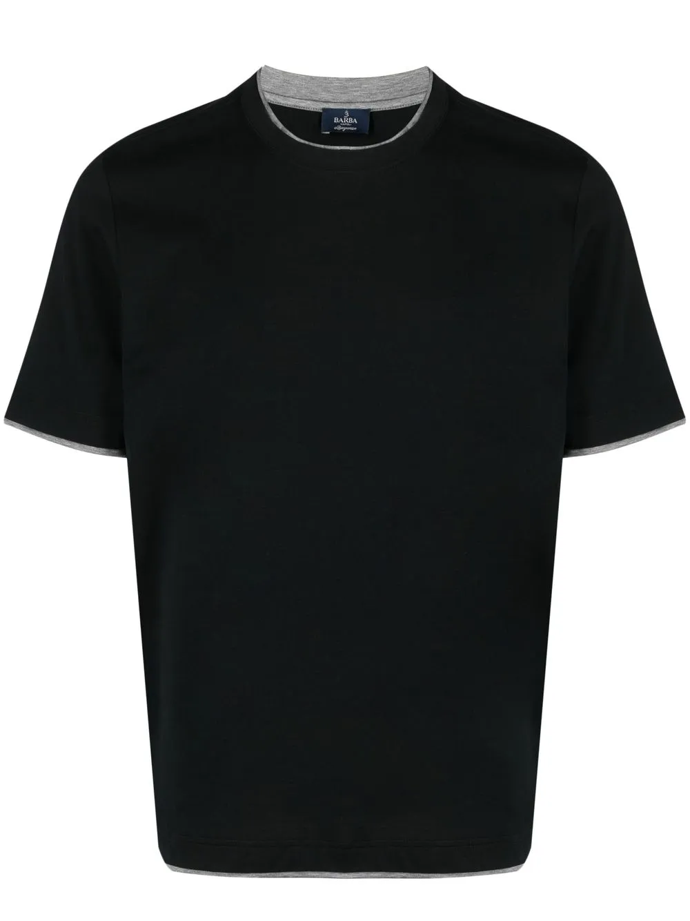 

Barba playera con borde en contraste - Negro