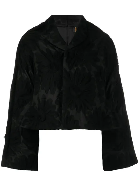 Comme Des Garçons جاكيت قصير بأبليكة زهور