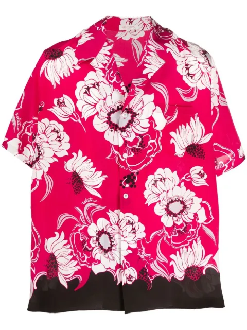 Valentino Garavani camisa manga corta con estampado floral