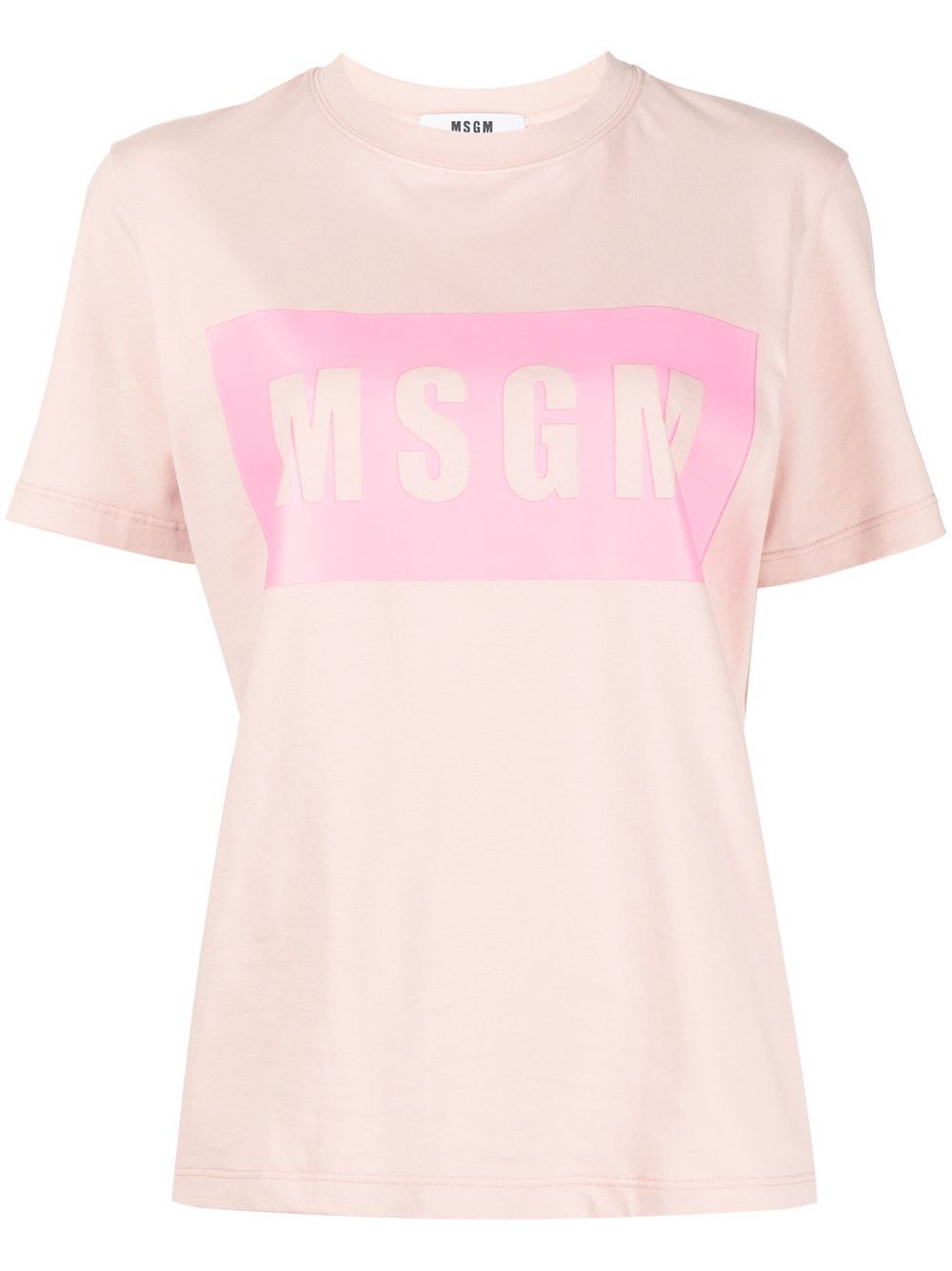 

MSGM playera con logo estampado - Rosado