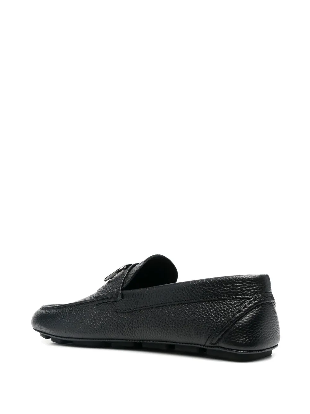 【関税込み】Valentino Garavani ブラック VLogo ローファー Valentino Garavani VLogo Locker Calfskin Loafers 40MM | Saks