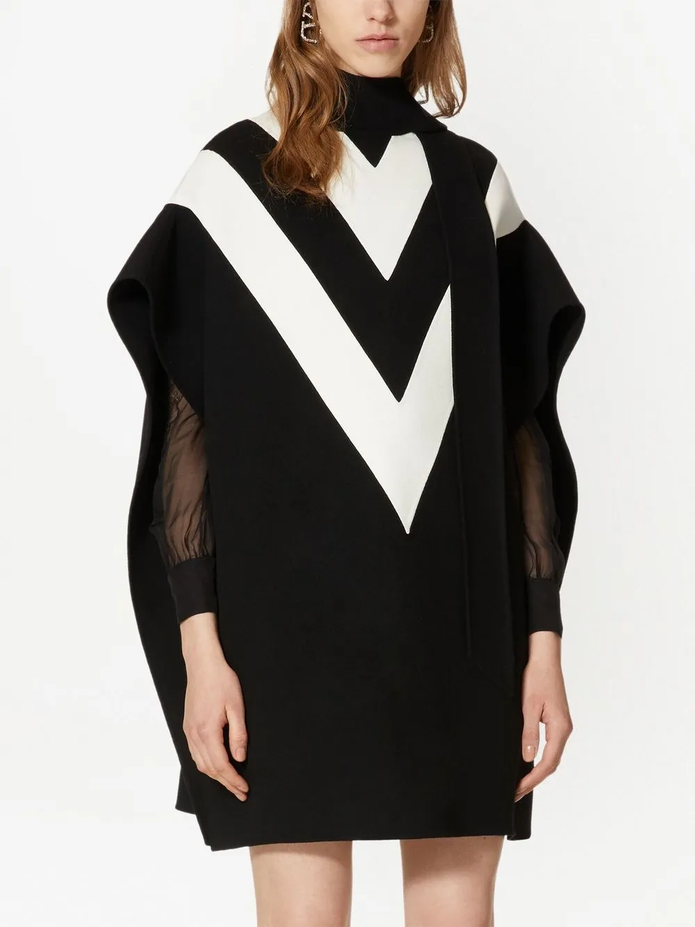 Valentino Garavani VLogo cape Zwart