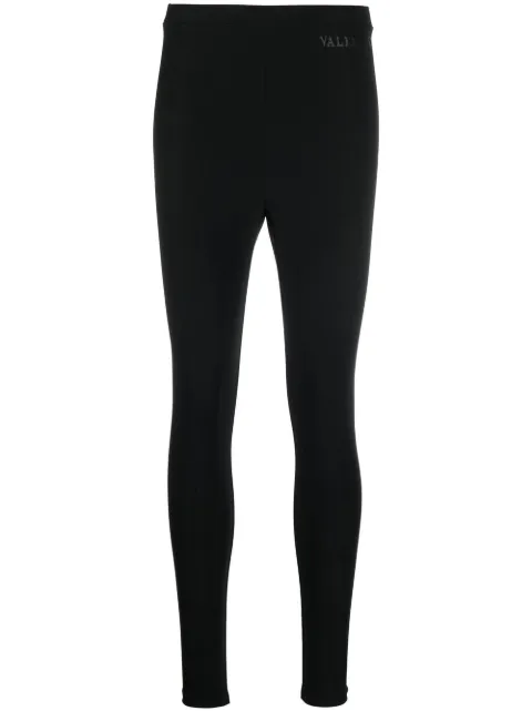 Valentino logo-embroidered leggings