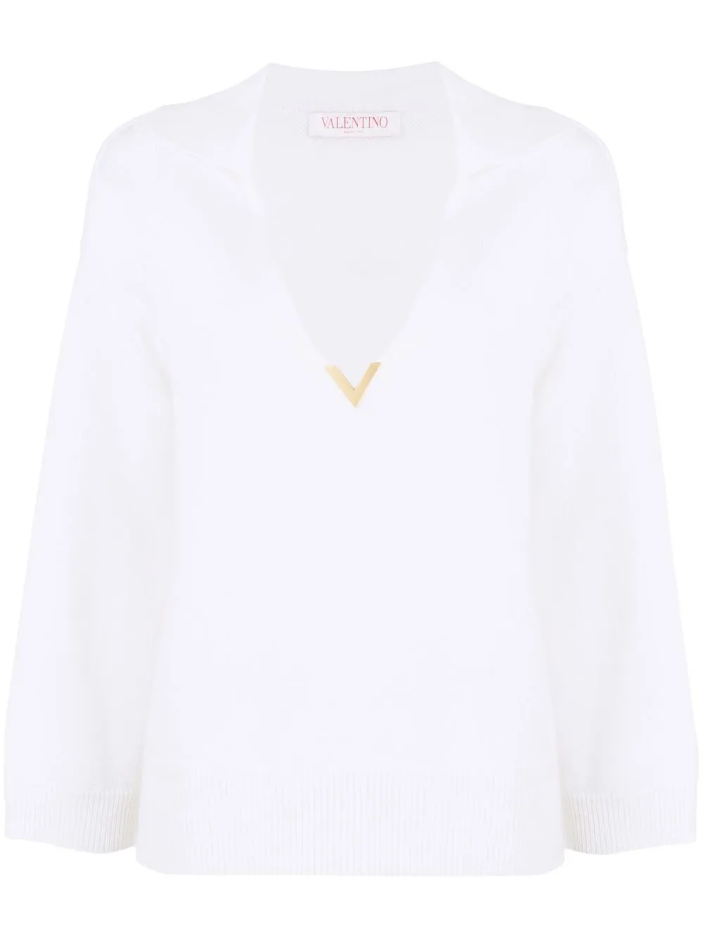 

Valentino VGold detail jumper - White