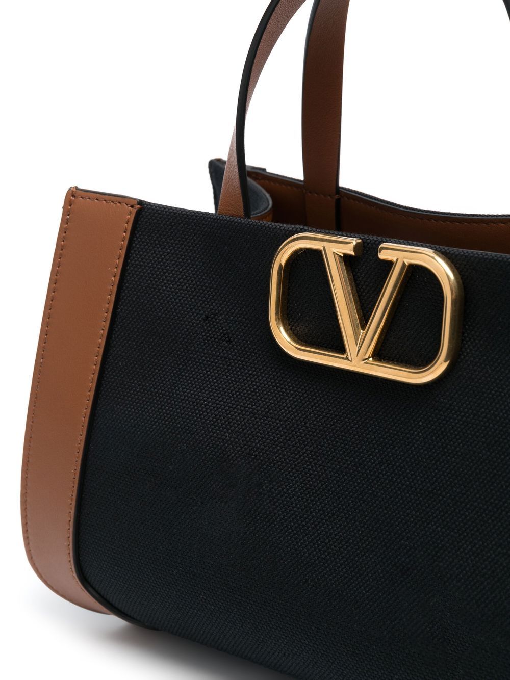 Shop Valentino Vlogo Signature Tote In Schwarz