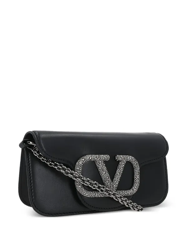 Valentino Garavani Small Locò Shoulder Bag | Black | FARFETCH