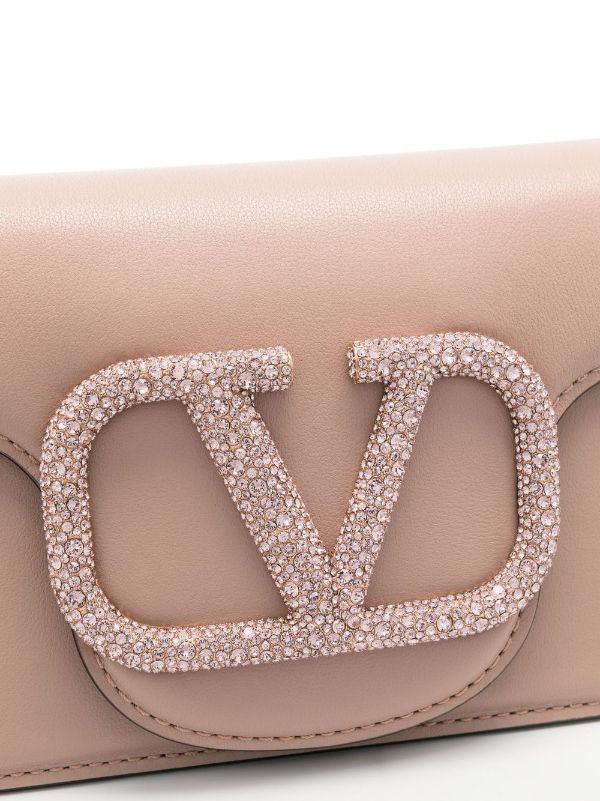 Valentino Garavani VSling crystal-embellished Leather Tote Bag - Farfetch