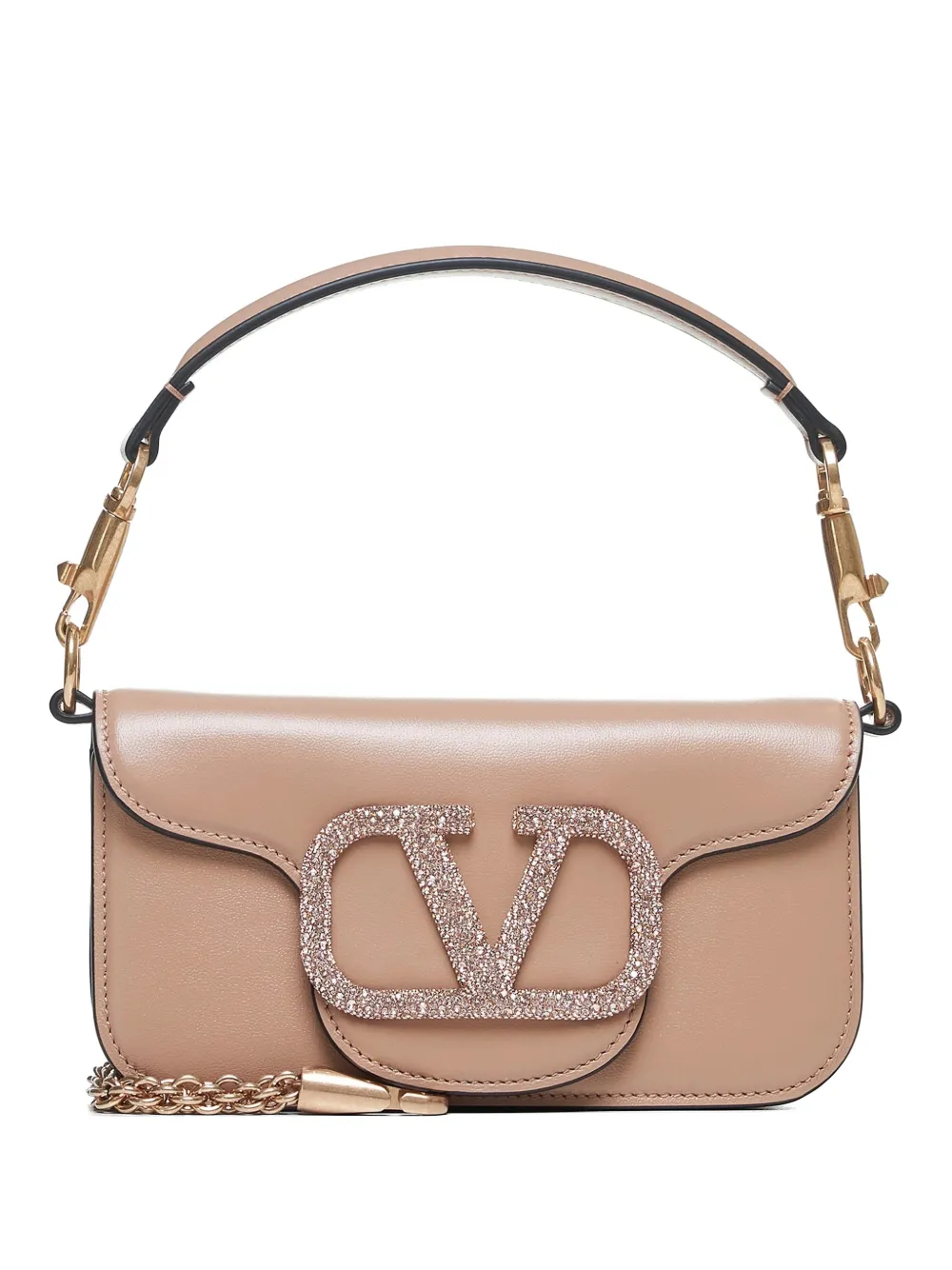 Valentino Kleine Locò Schultertasche in Rosa