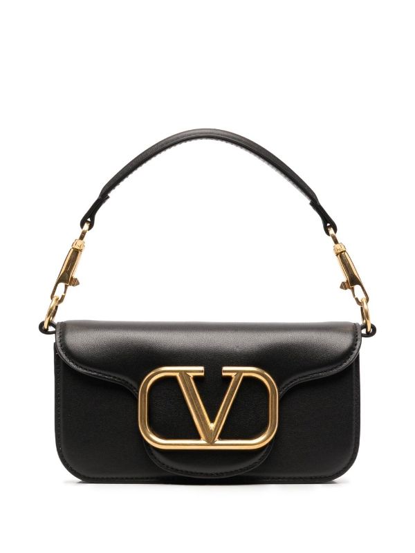 Valentino Garavani Small Locò Leather Shoulder Bag