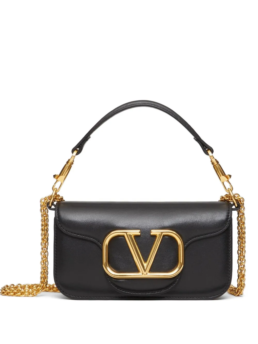 Valentino Garavani ロゴ ショルダーバッグ | ブラック | FARFETCH JP