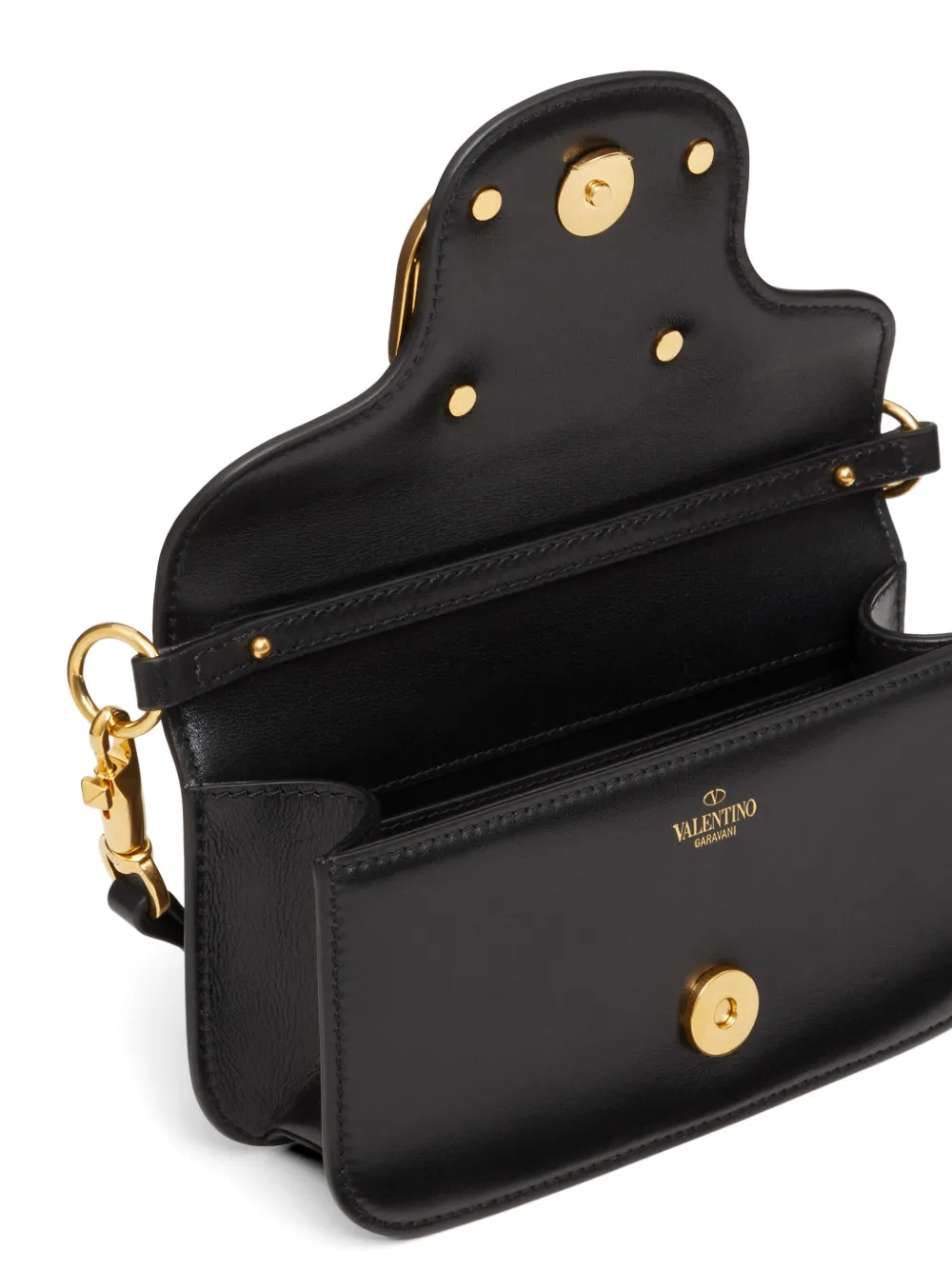 Valentino Garavani ロゴ ショルダーバッグ | ブラック | FARFETCH JP