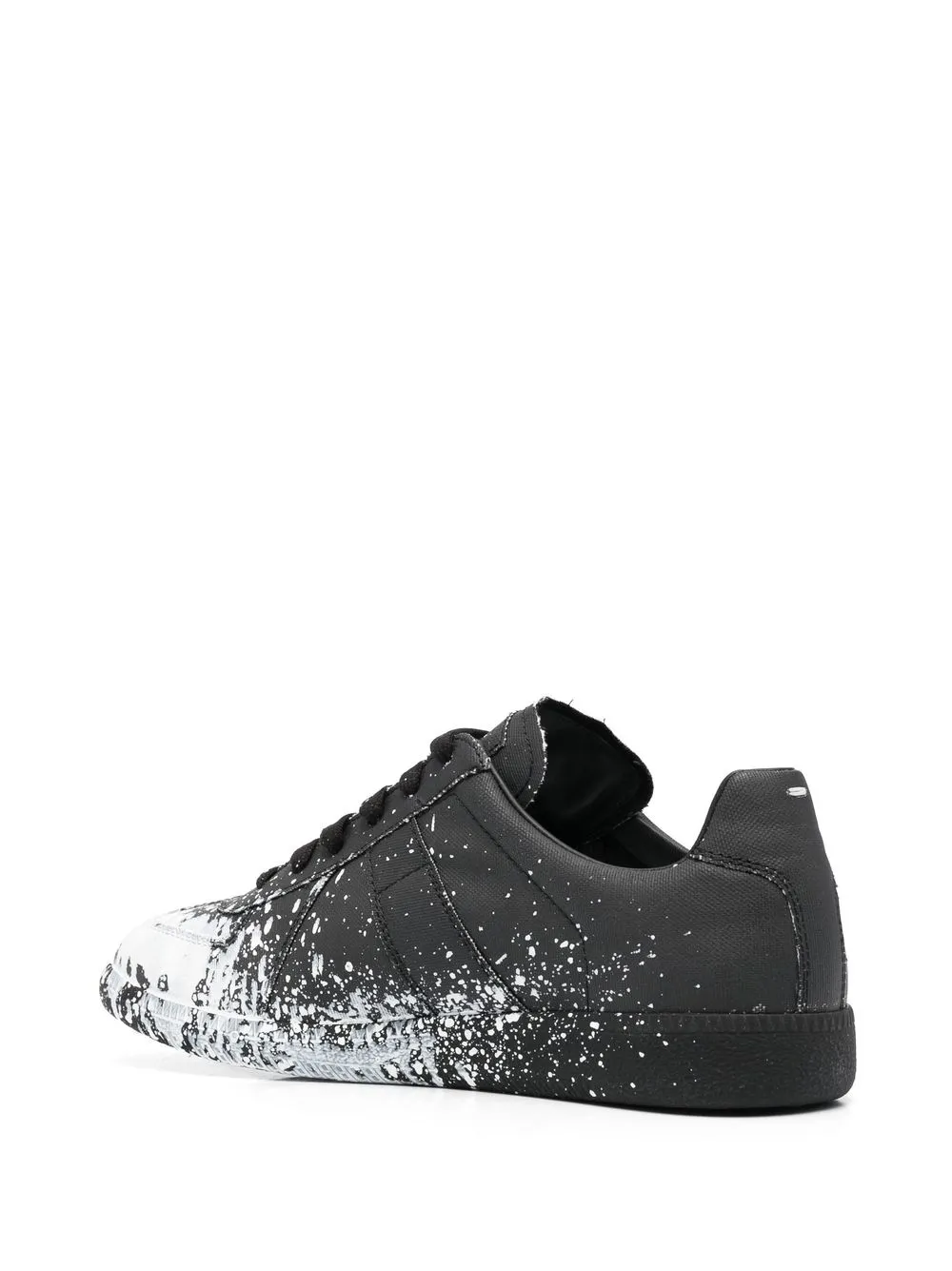Maison Margiela Paintsplash Lowtop Sneakers In Black ModeSens