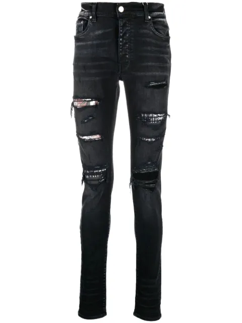 AMIRI Slim-Fit-Jeans im Distressed-Look