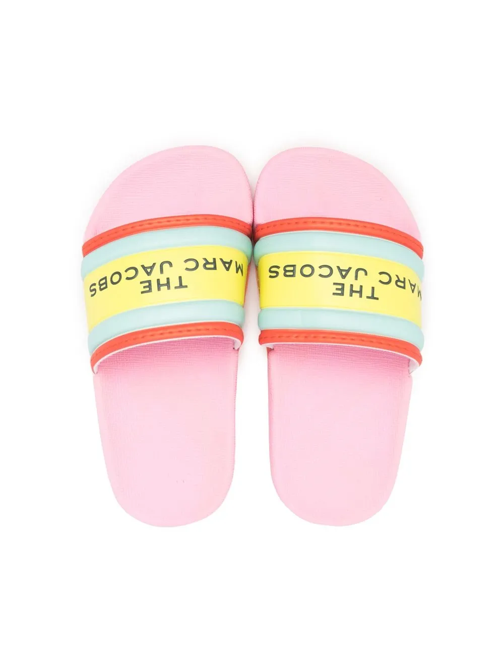 Marc Jacobs Kids Slippers met logoprint Roze