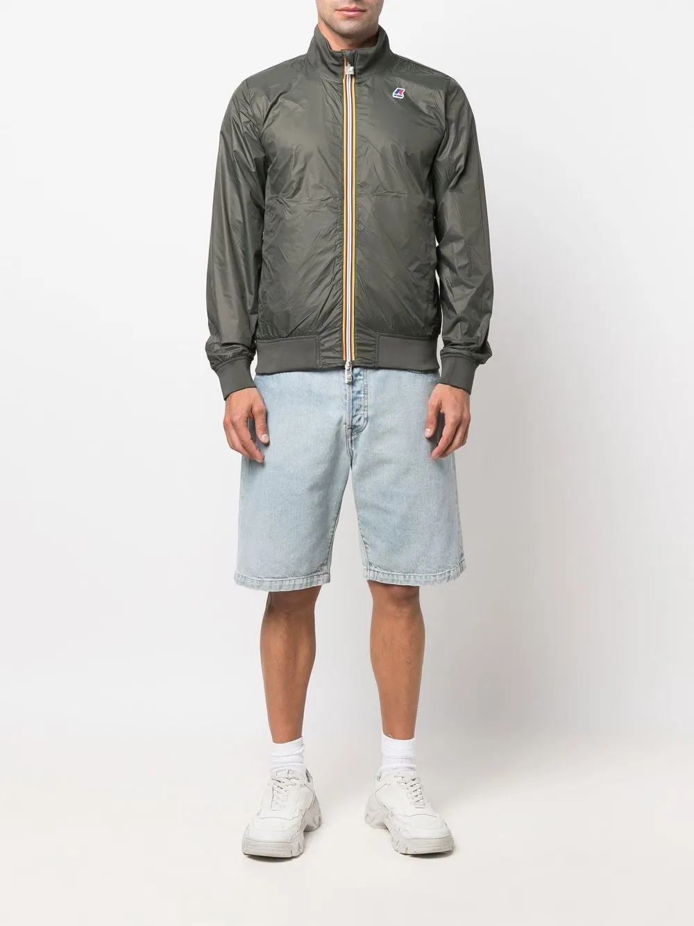 Reversible Stripe-Detail Jacket