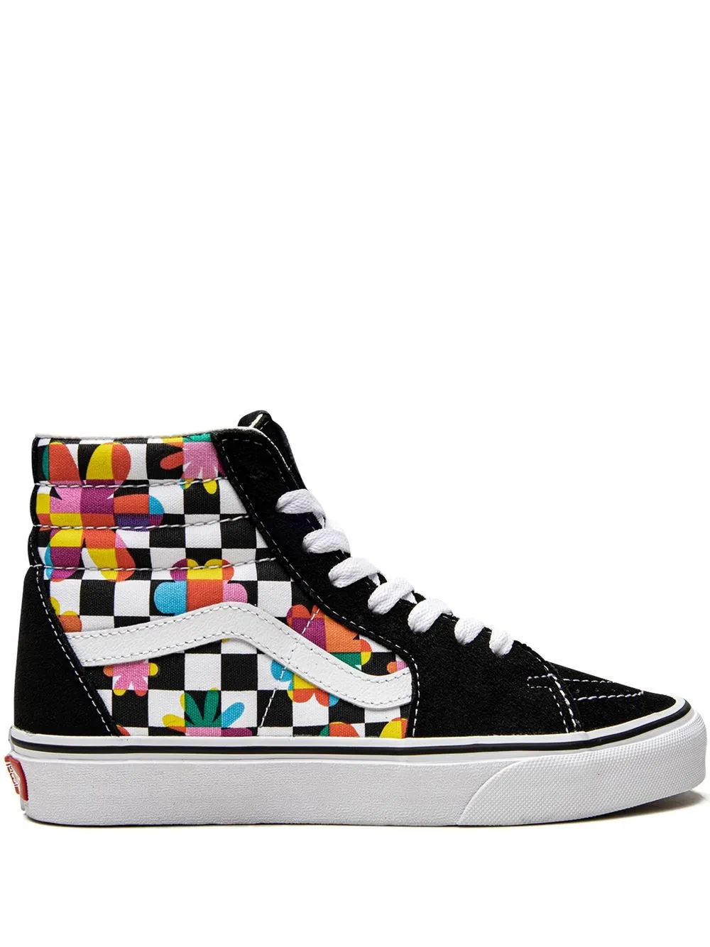 Black checkered outlet high top vans