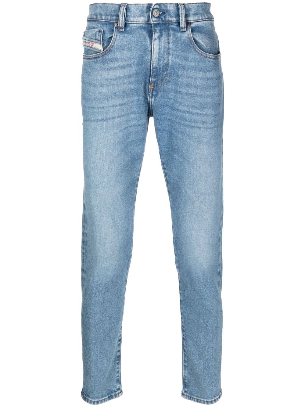 

Diesel jeans slim con efecto lavado - Azul