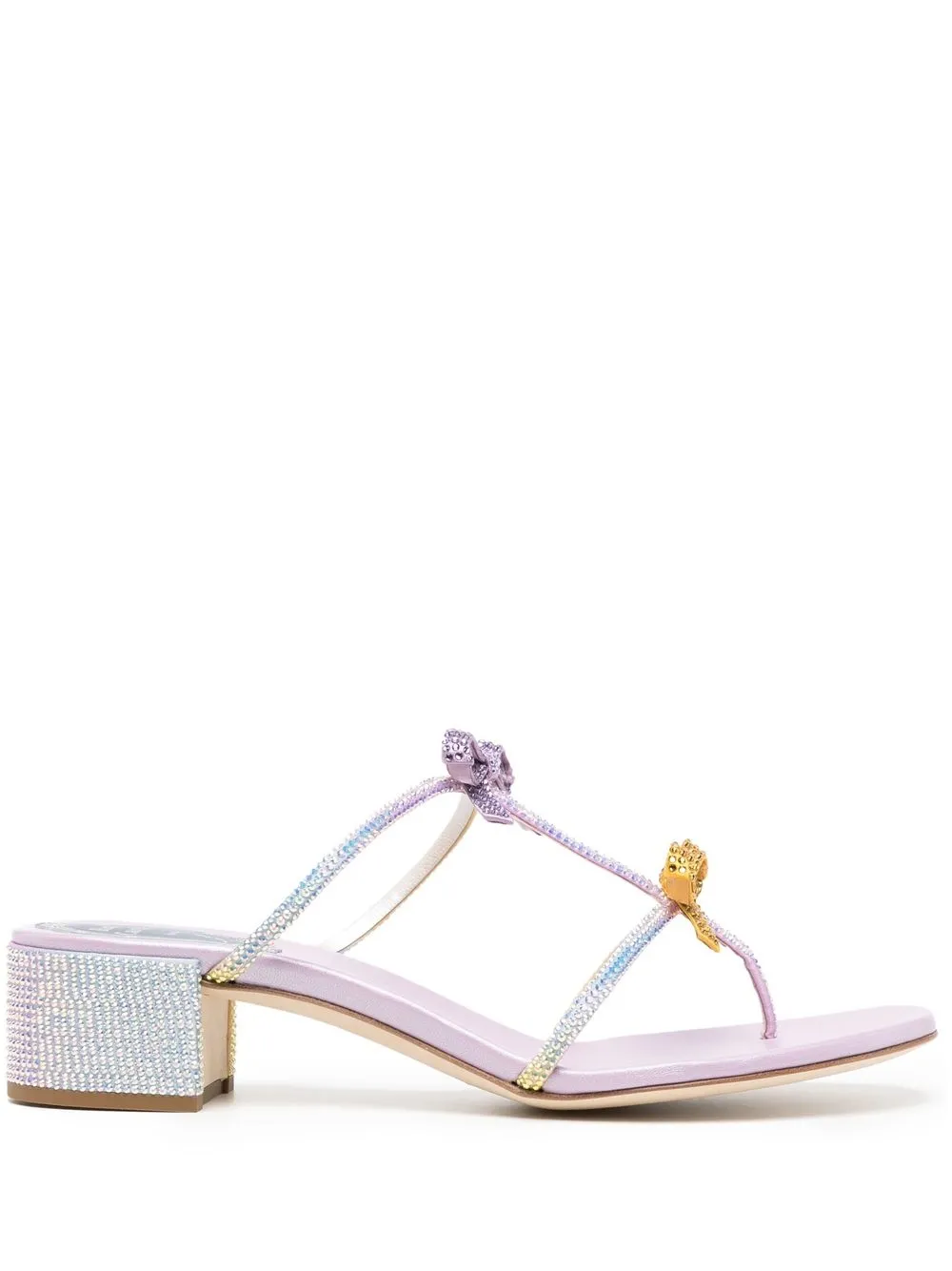 

René Caovilla Caterina crystal-embellished sandals - Purple