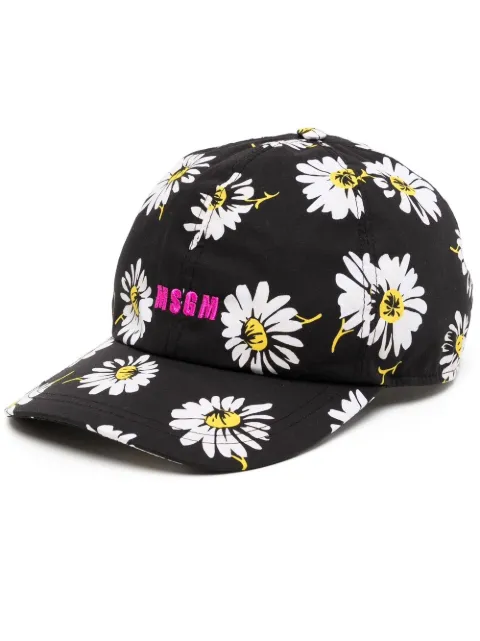 MSGM كاب بيسبول بطبعة زهور