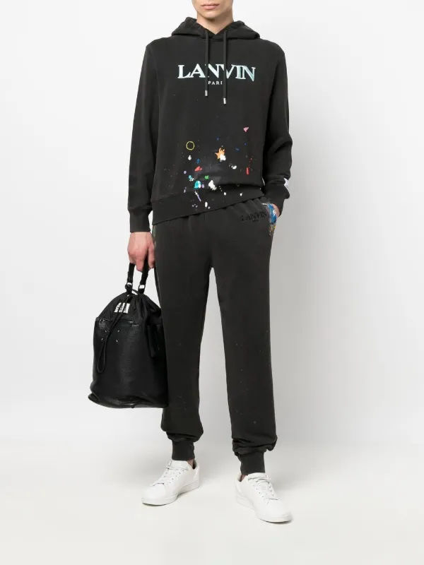 Lanvin ロゴエンブロイダリー プルオーバー パーカー - Farfetch