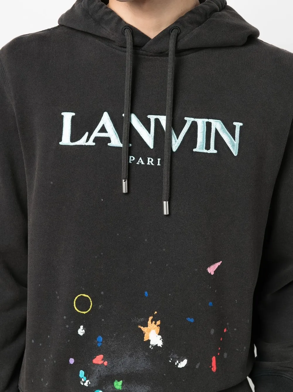 Lanvin ロゴエンブロイダリー プルオーバー パーカー - Farfetch