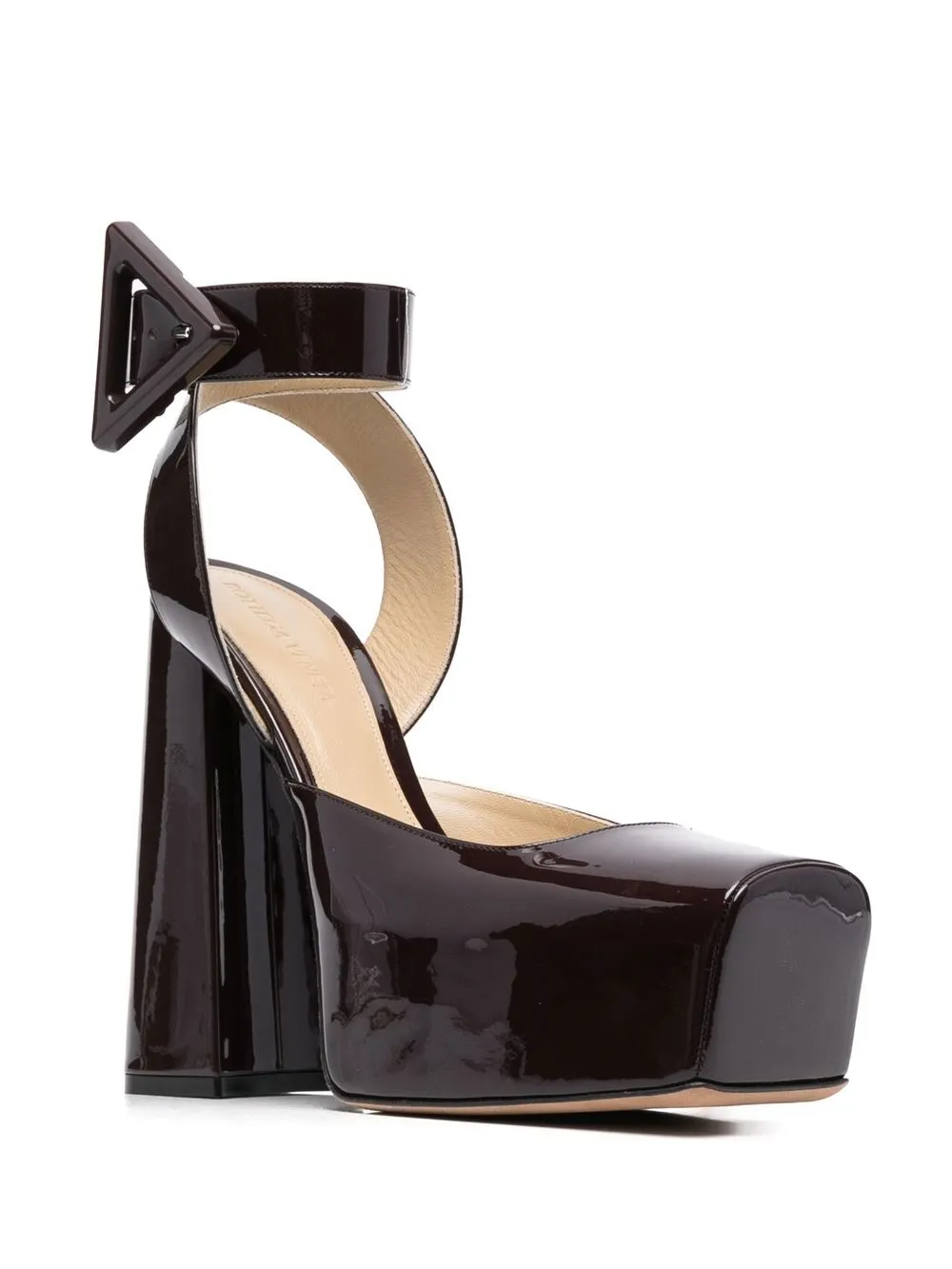 square-toe patent-leather pumps