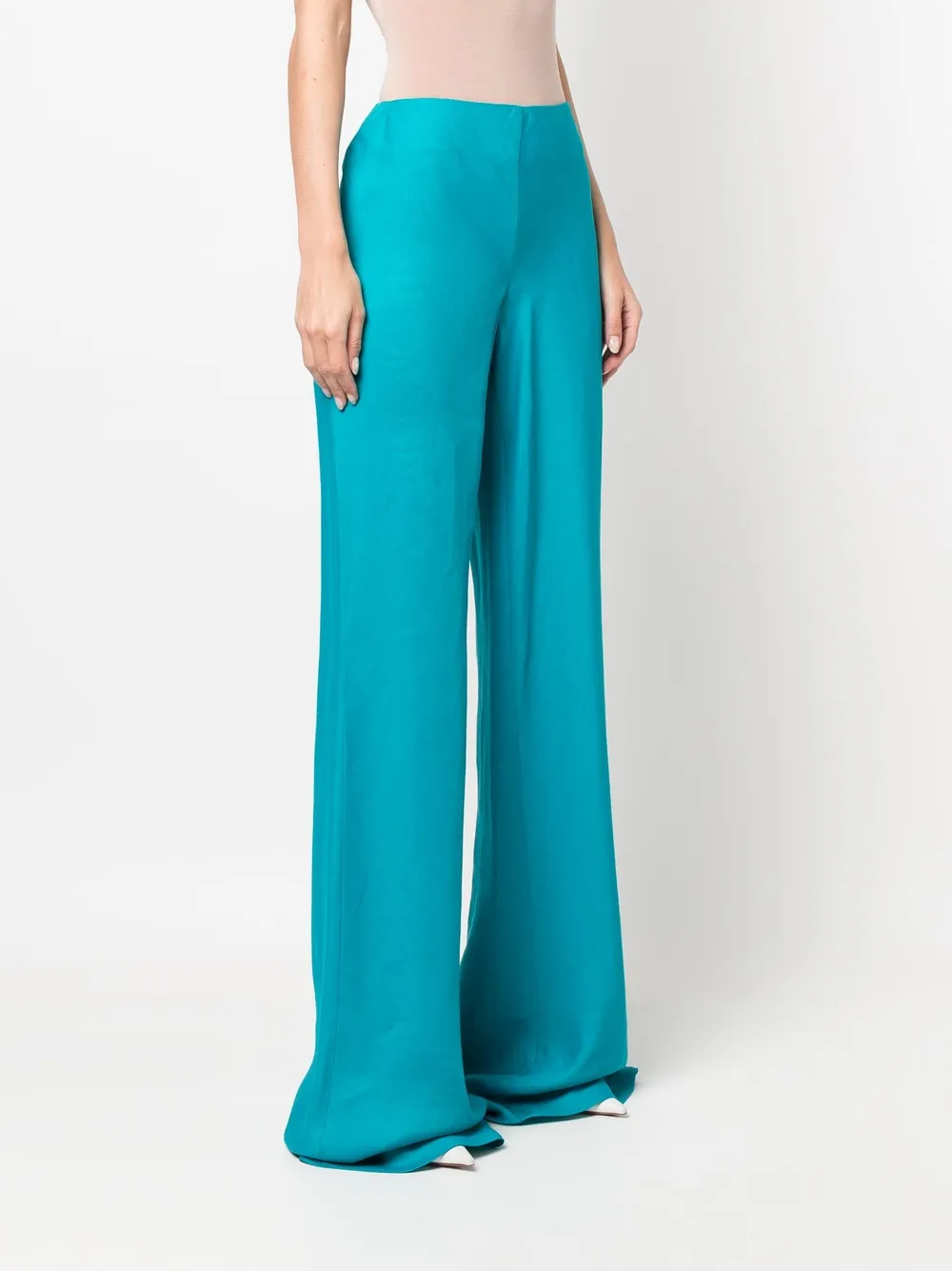 Alberta Ferretti Flared broek Blauw