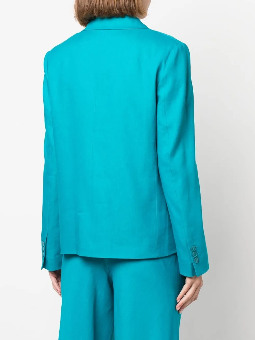 Alberta Ferretti Fitted Single-breasted Button Blazer In Blue