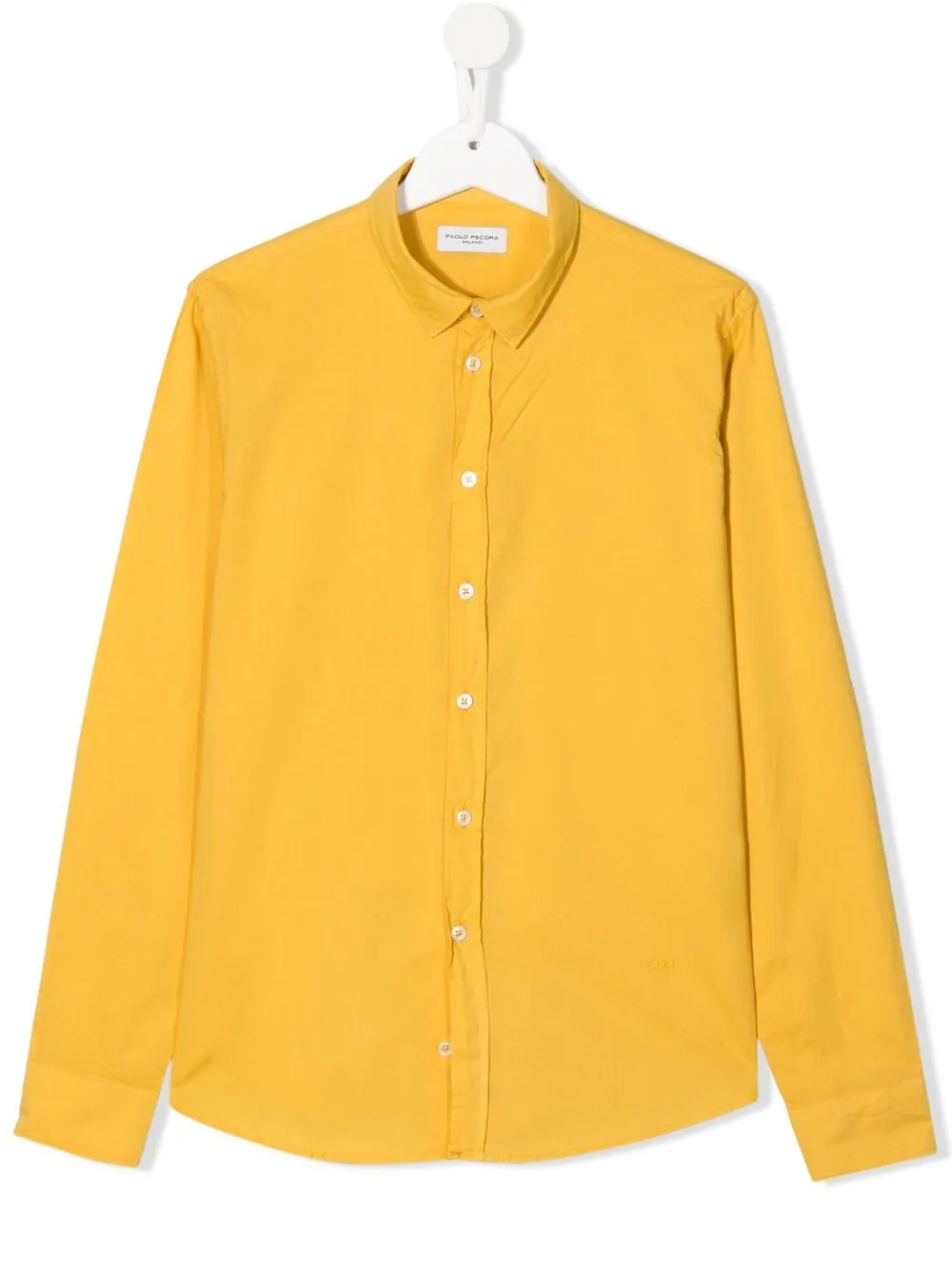 

Paolo Pecora Kids camisa de popelina manga larga - Amarillo
