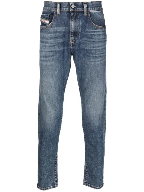 Diesel slim-cut mid-wash jeans