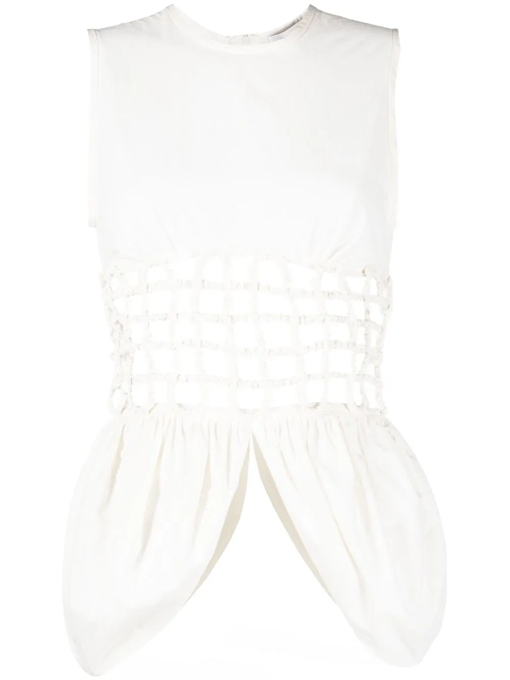 

Christopher Esber cut-out sleeveless blouse - White